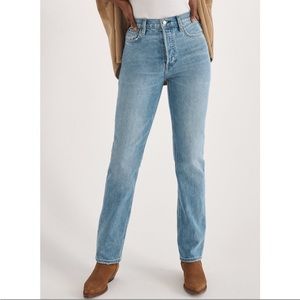 Denim Forum - Arlo High Rise Straight 30L denim jeans